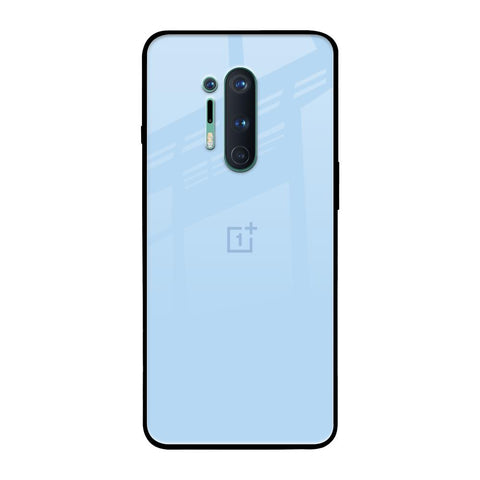 Pastel Sky Blue OnePlus 8 Pro Glass Back Cover Online