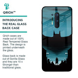 Cyan Bat Glass Case for OnePlus 8 Pro