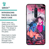 Radha Krishna Art Glass Case for OnePlus 8 Pro