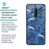 Blue Cheetah Glass Case for OnePlus 8 Pro