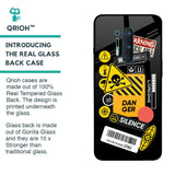 Danger Signs Glass Case for OnePlus 8 Pro