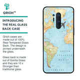 Travel Map Glass Case for OnePlus 8 Pro
