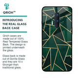 Abstract Green Glass Case For OnePlus 8 Pro