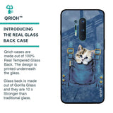 Kitty In Pocket Glass Case For OnePlus 8 Pro