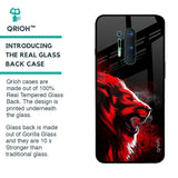 Red Angry Lion Glass Case for OnePlus 8 Pro
