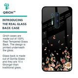 Floating Floral Print Glass Case for OnePlus 8 Pro