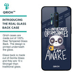 Struggling Panda Glass Case for OnePlus 8 Pro