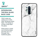 Modern White Marble Glass case for OnePlus 8 Pro