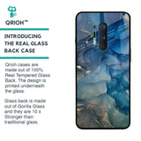 Blue Cool Marble Glass Case for OnePlus 8 Pro