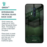 Green Leather Glass Case for OnePlus 8 Pro