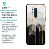 Tricolor Pattern Glass Case for OnePlus 8 Pro