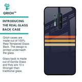 Tricolor Stripes Glass Case For OnePlus 8 Pro