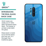 Blue Wave Abstract Glass Case for OnePlus 8 Pro