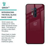 Classic Burgundy Glass Case for OnePlus 8 Pro