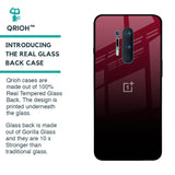 Wine Red Glass Case For OnePlus 8 Pro