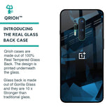 Polygonal Blue Box Glass Case For OnePlus 8 Pro