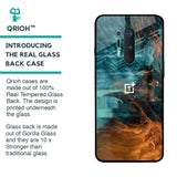 Golden Splash Glass Case for OnePlus 8 Pro