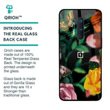Flowers & Butterfly Glass Case for OnePlus 8 Pro