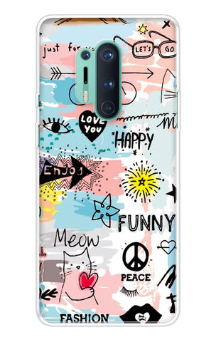 Happy Doodle OnePlus 8 Pro Back Cover