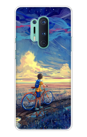 Riding Bicycle to Dreamland OnePlus 8 Pro Back Cover