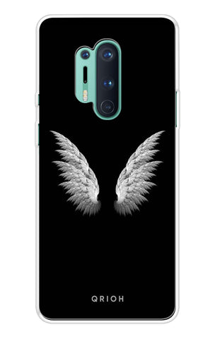 White Angel Wings OnePlus 8 Pro Back Cover