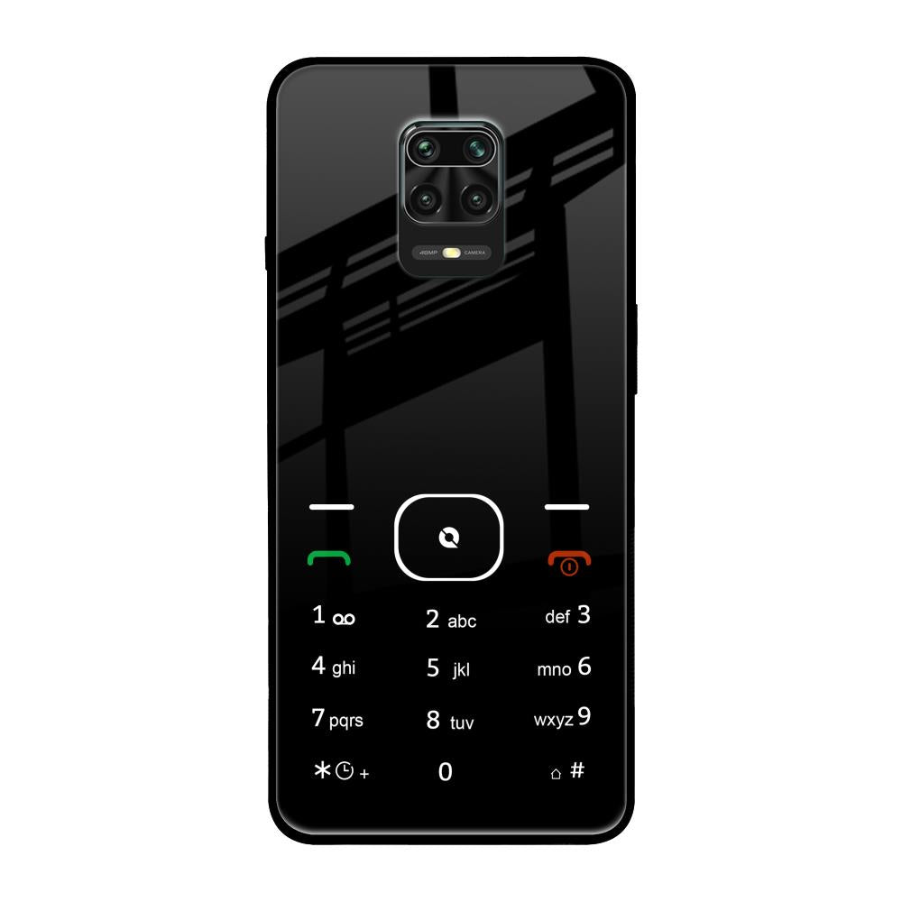 Classic Keypad Pattern Redmi Note 9 Pro Max Glass Back Cover Online