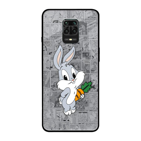 Cute Baby Bunny Redmi Note 9 Pro Max Glass Back Cover Online