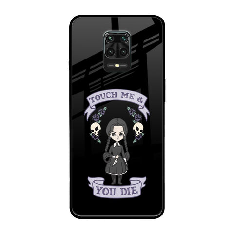 Touch Me & You Die Redmi Note 9 Pro Max Glass Back Cover Online