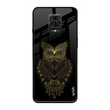 Golden Owl Redmi Note 9 Pro Max Glass Back Cover Online