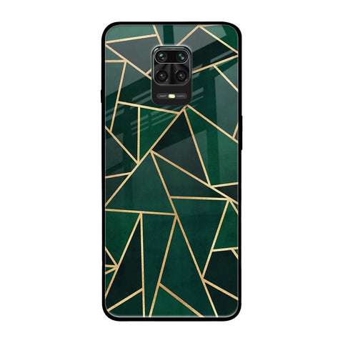 Abstract Green Redmi Note 9 Pro Max Glass Back Cover Online