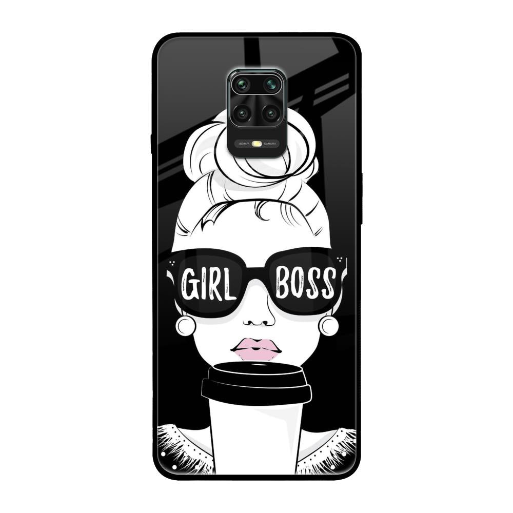 Girl Boss Redmi Note 9 Pro Max Glass Back Cover Online