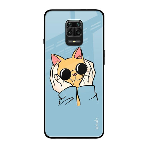 Adorable Cute Kitty Redmi Note 9 Pro Max Glass Back Cover Online