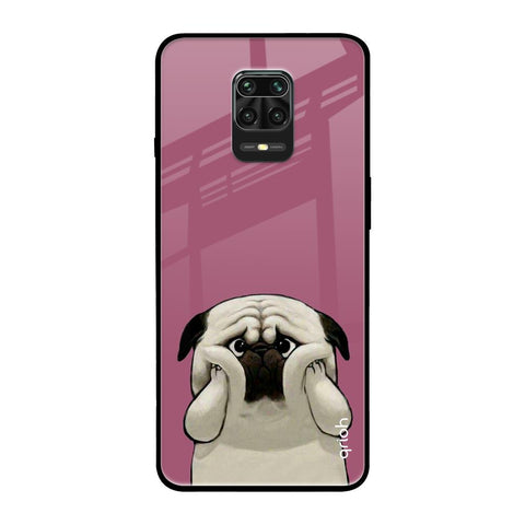 Funny Pug Face Redmi Note 9 Pro Max Glass Back Cover Online