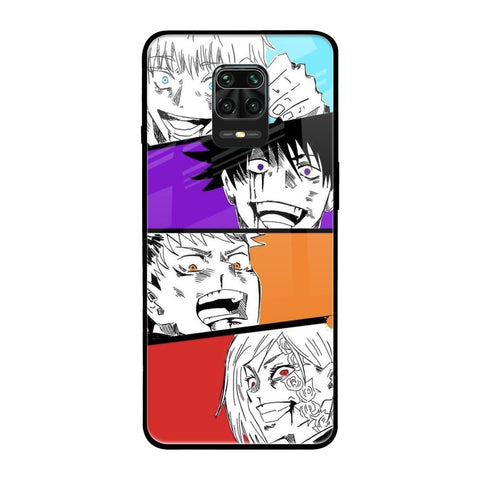 Anime Sketch Redmi Note 9 Pro Max Glass Back Cover Online