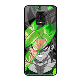 Anime Green Splash Redmi Note 9 Pro Max Glass Back Cover Online