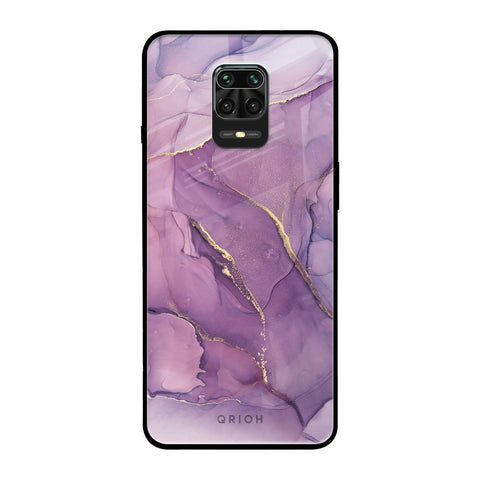 Purple Gold Marble Redmi Note 9 Pro Max Glass Back Cover Online