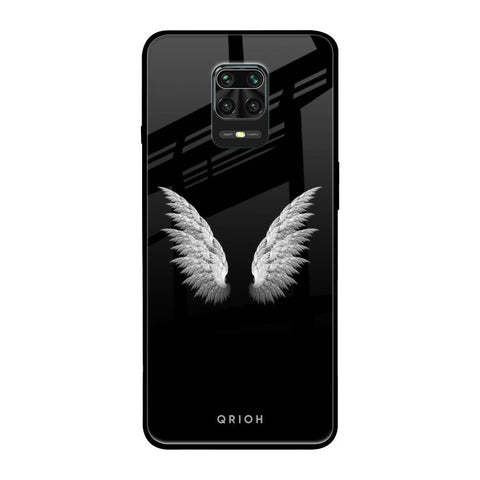 White Angel Wings Redmi Note 9 Pro Max Glass Back Cover Online