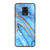 Vibrant Blue Marble Redmi Note 9 Pro Max Glass Back Cover Online