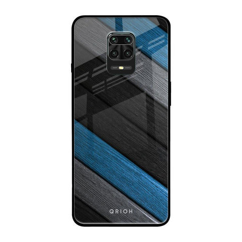 Multicolor Wooden Effect Redmi Note 9 Pro Max Glass Back Cover Online