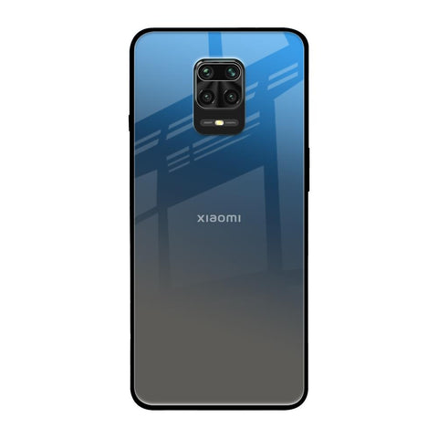 Blue Grey Ombre Redmi Note 9 Pro Max Glass Back Cover Online