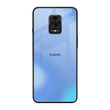 Vibrant Blue Texture Redmi Note 9 Pro Max Glass Back Cover Online