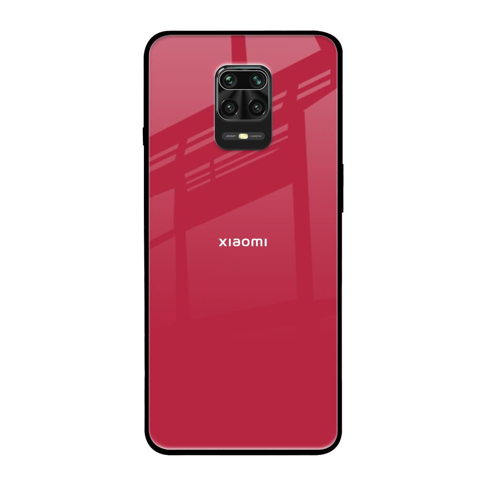 Solo Maroon Redmi Note 9 Pro Max Glass Back Cover Online