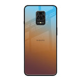 Rich Brown Redmi Note 9 Pro Max Glass Back Cover Online