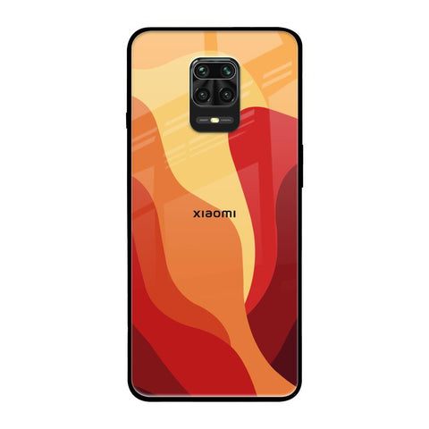 Magma Color Pattern Redmi Note 9 Pro Max Glass Back Cover Online