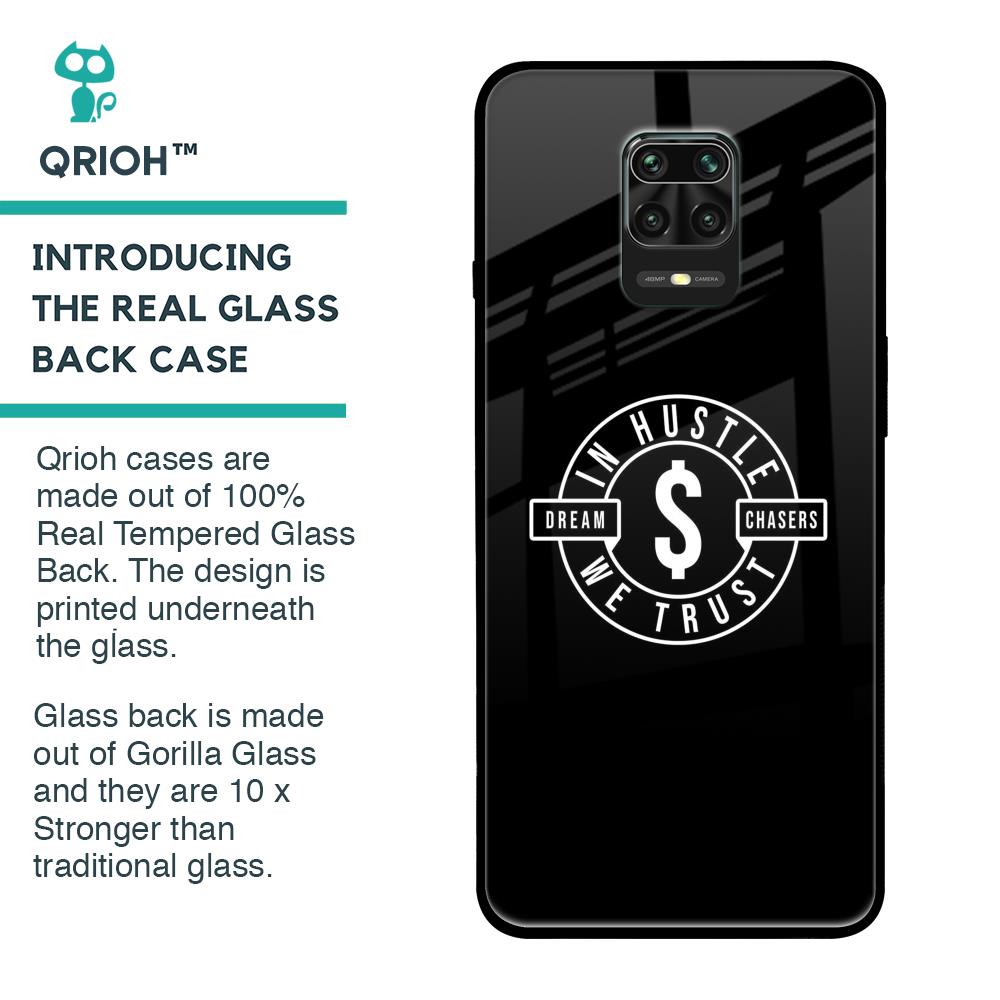 Dream Chasers Glass Case for Redmi Note 9 Pro Max