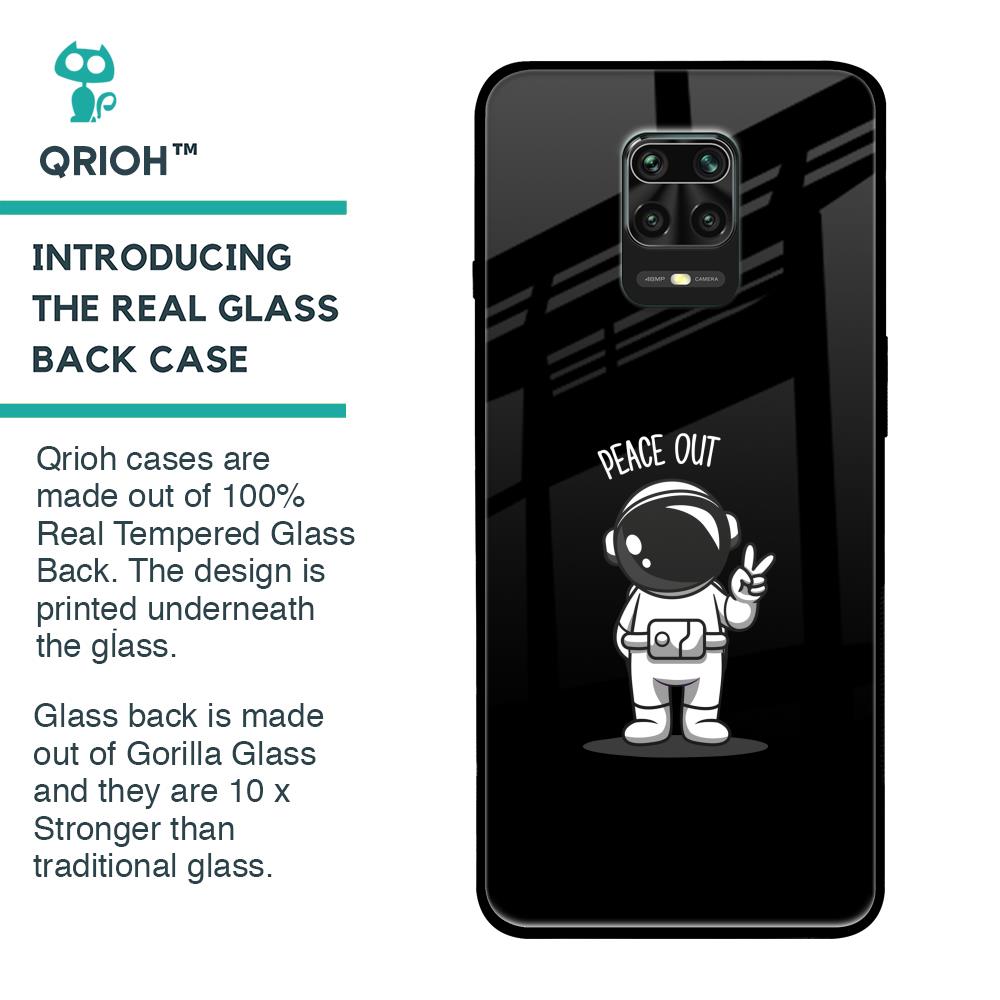 Peace Out Astro Glass Case for Redmi Note 9 Pro Max