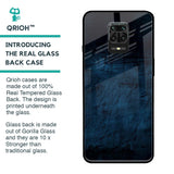 Dark Blue Grunge Glass Case for Redmi Note 9 Pro Max