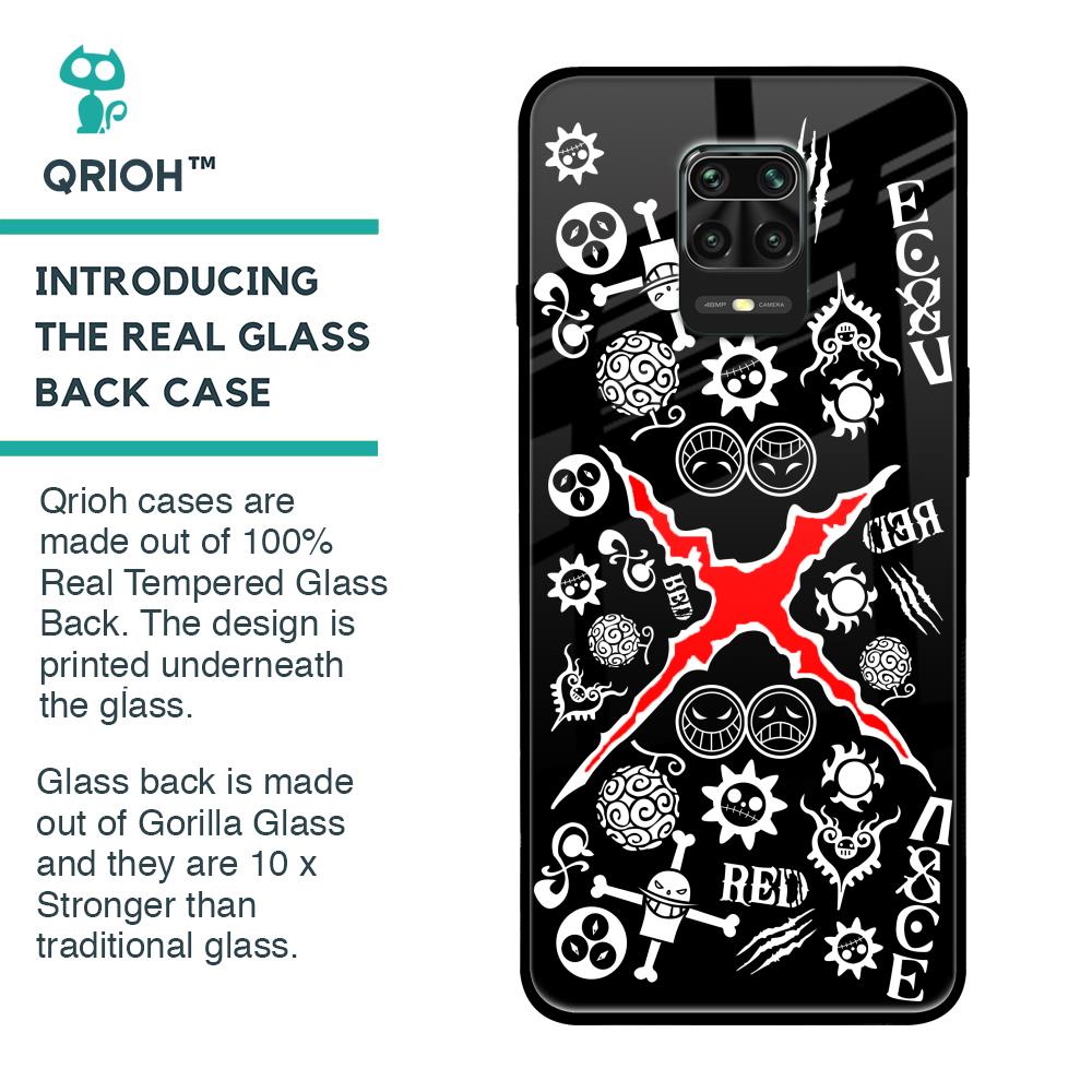 Red Zone Glass Case for Redmi Note 9 Pro Max