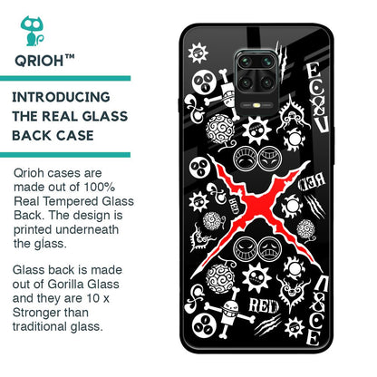 Red Zone Glass Case for Redmi Note 9 Pro Max