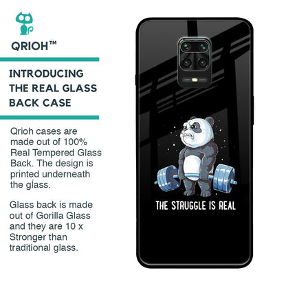 Real Struggle Glass Case for Redmi Note 9 Pro Max